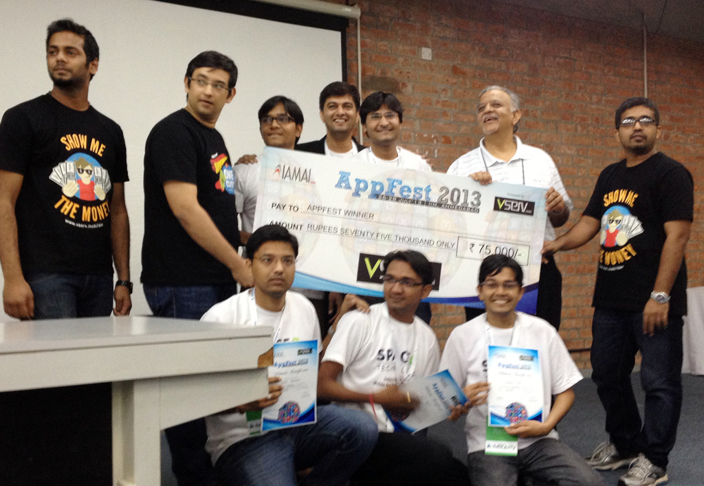 Space-O Ninja Team Being Awarded For Winning Hackathon